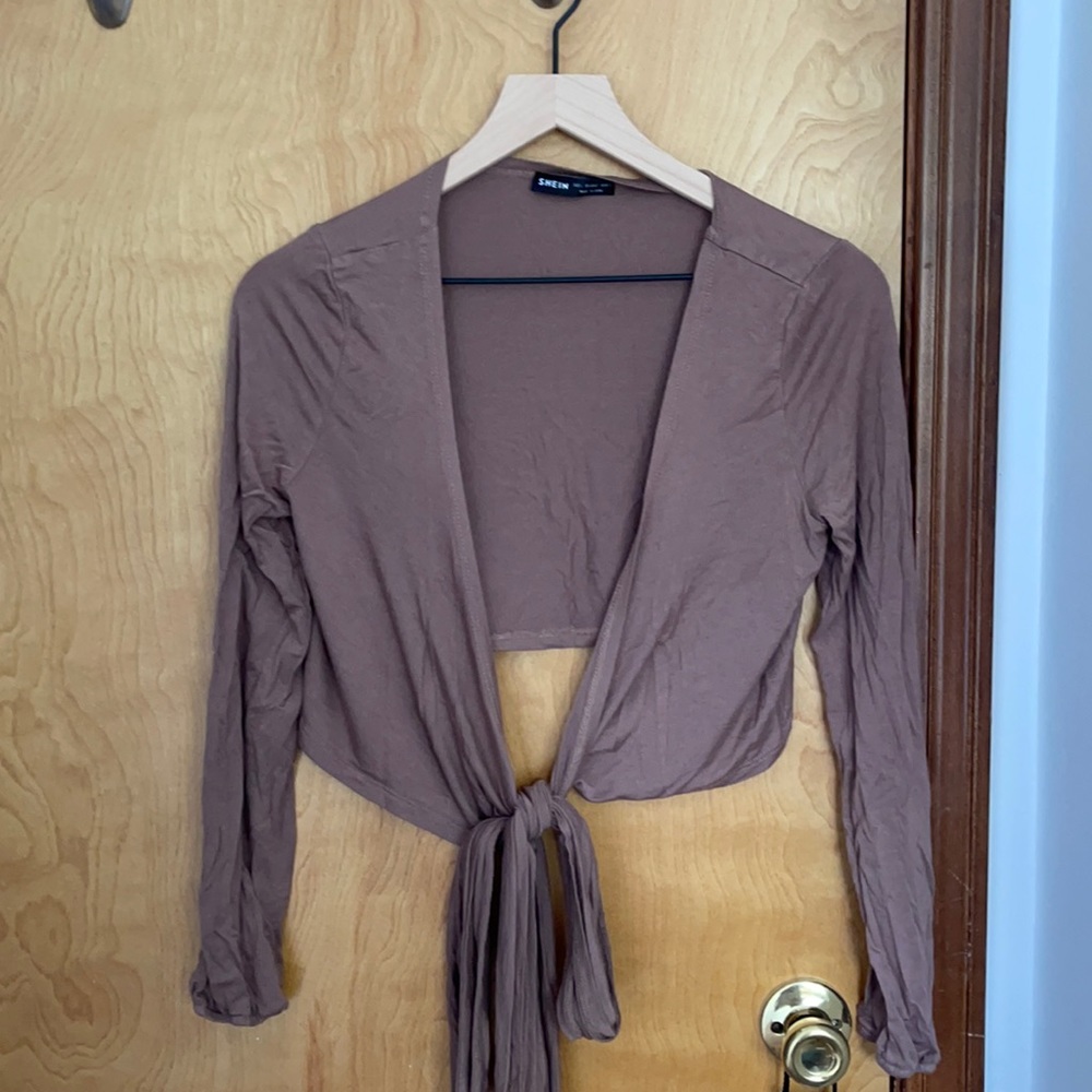 SHEIN wrap top